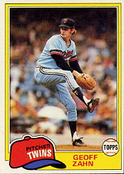 1981 Topps Baseball Cards      363     Geoff Zahn